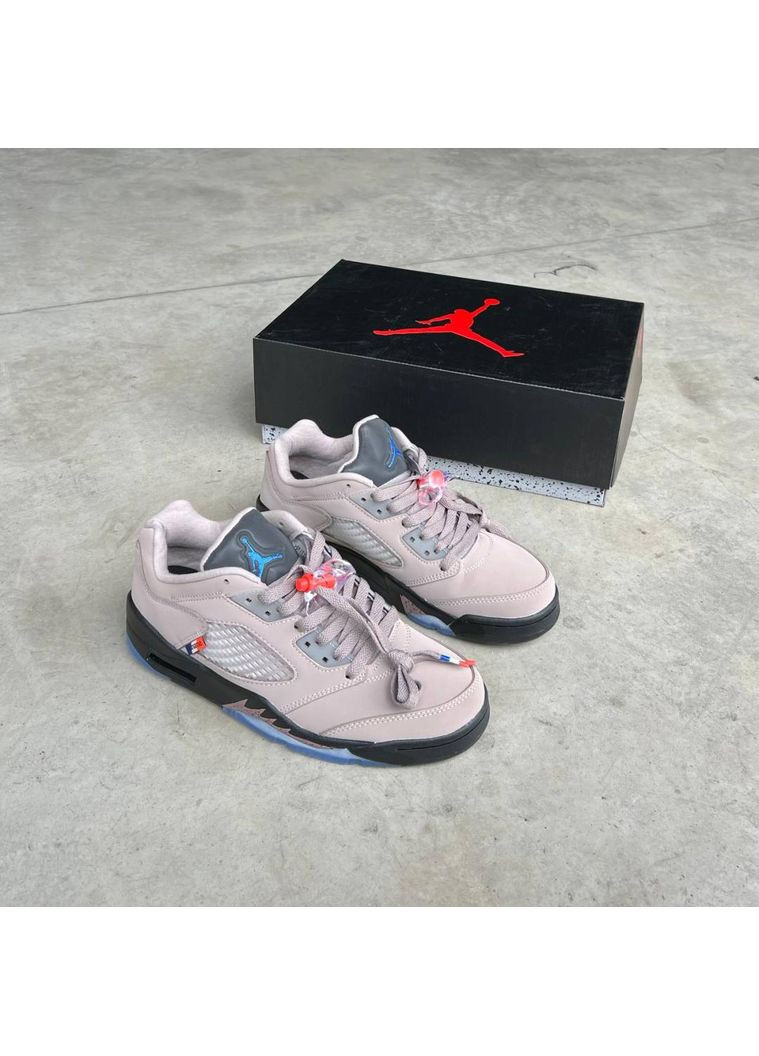 Чорні Осінні кросівки чоловічі nike air jordan retro 5 low psj beige найк аір джордан No Brand