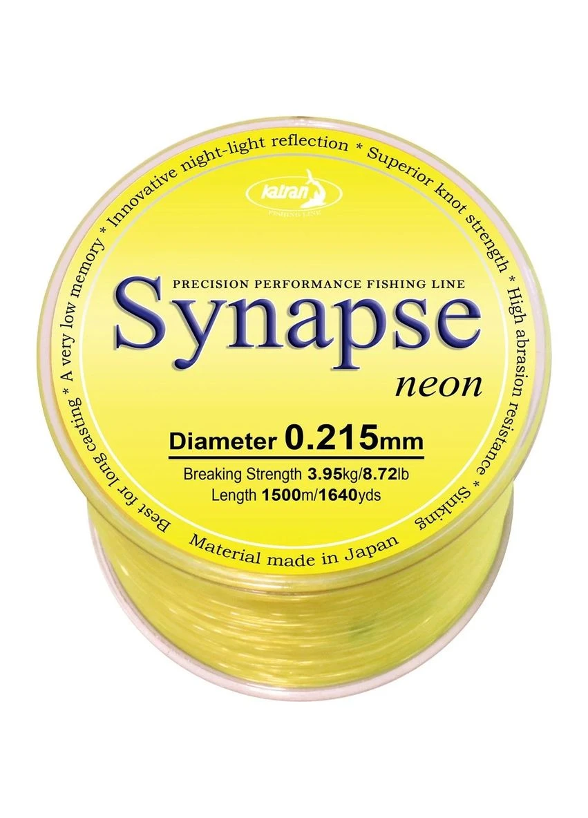 Волосінь Synapse Neon 1500m (neon-yellow) 0.215mm 8.72lb Katran (395941595)