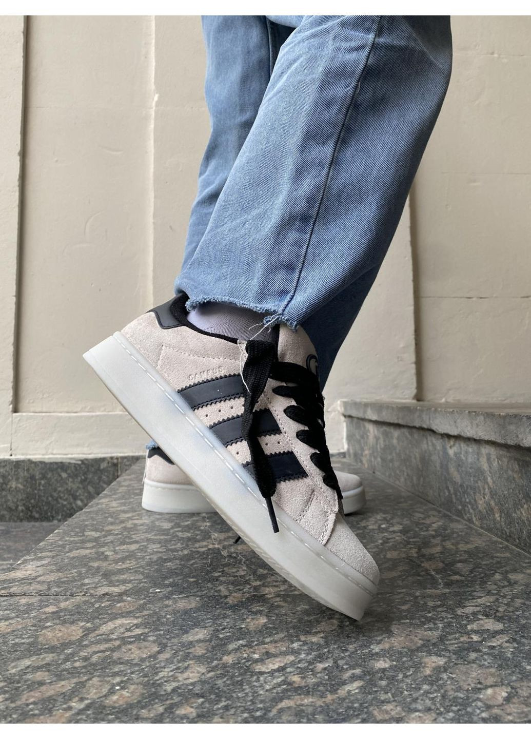 Чорні Осінні кросівки чоловічі adidas campus 00s aluminium / core black адідас кампус No Brand