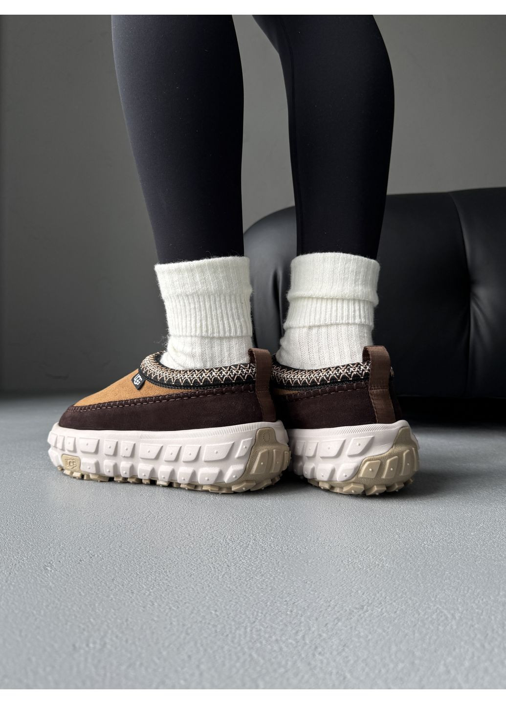 Кроссовки женские UGG Venture Daze Chestnat | Угі Венче Дейз коричневые демисезоны (372642828)