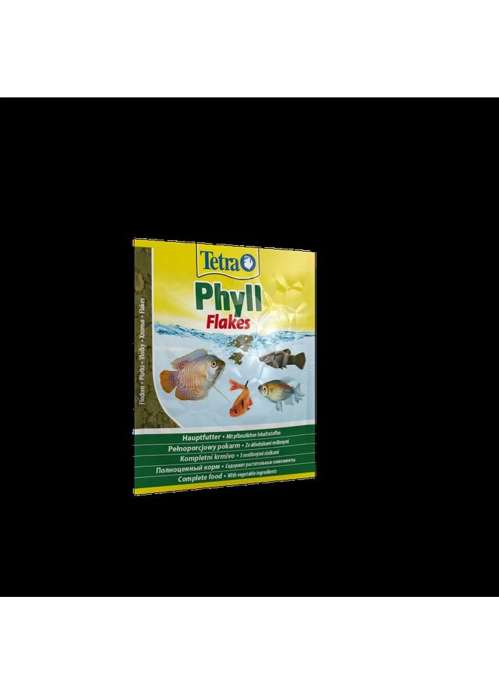 Сухой корм для травоядных рыбок в хлопьях 12 г Phyll Flakes Tetra (399751419)