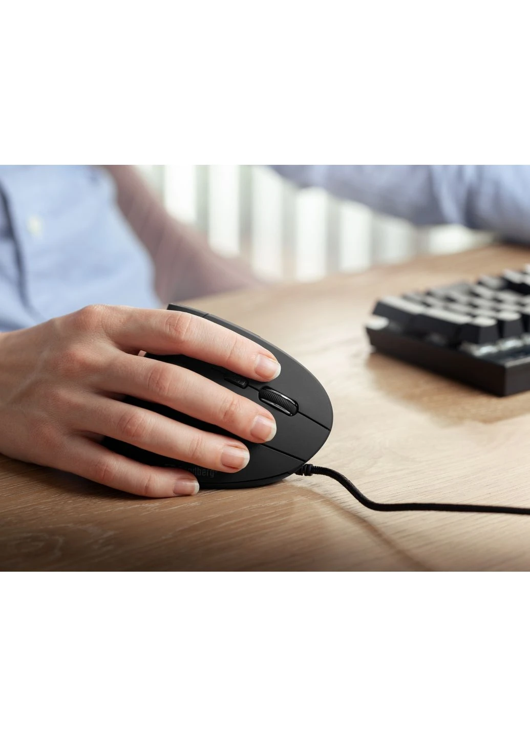 Мишка Wired Vertical Mouse Pro 2400 dpi.6кн.1.5м чорна Sandberg (390194033)