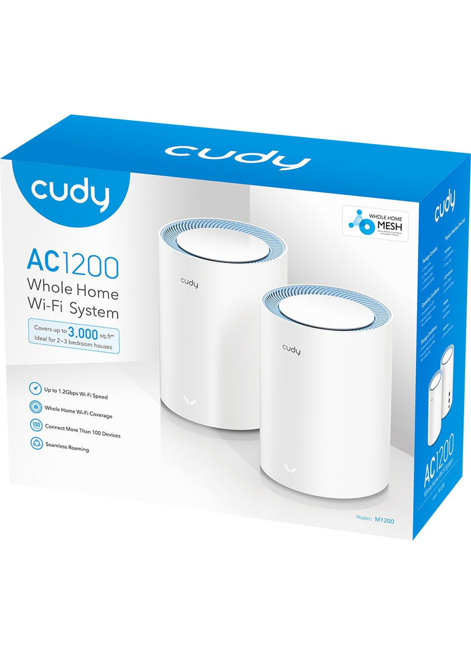 Система WiFi M1200(2pack), AC1200 Wi-Fi Mesh Solution Cudy (315030078)