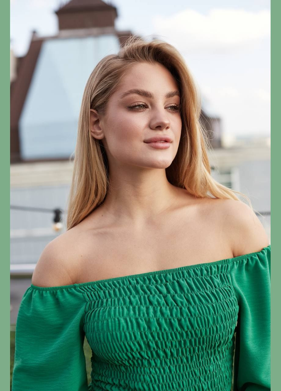 Зелена жіноча сукня креп-жатка No Brand