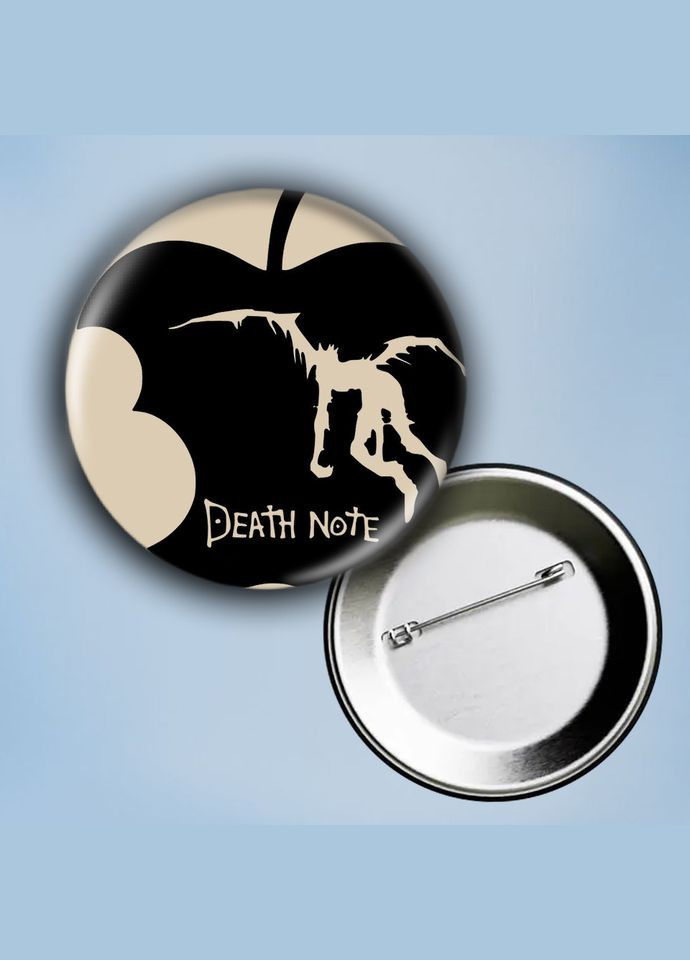 Значок на булавке Аниме Тетрадь смерти #8 металлический 56 мм No Brand (304509103)