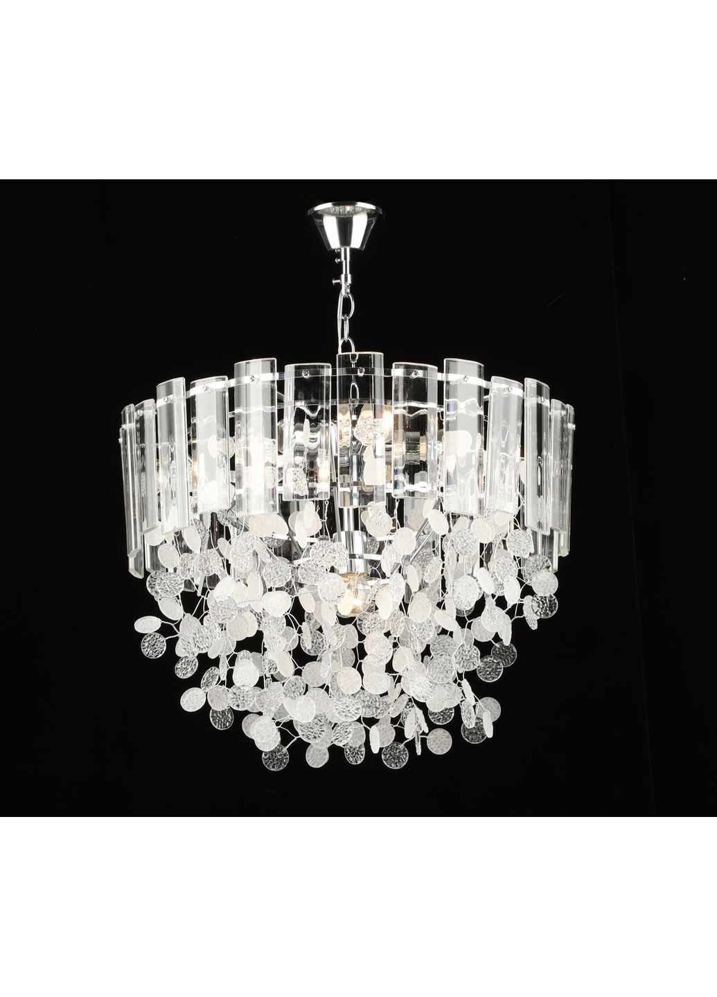 Люстра подвесная хрустальная S2498/6, Хром. Valeso (353746627)