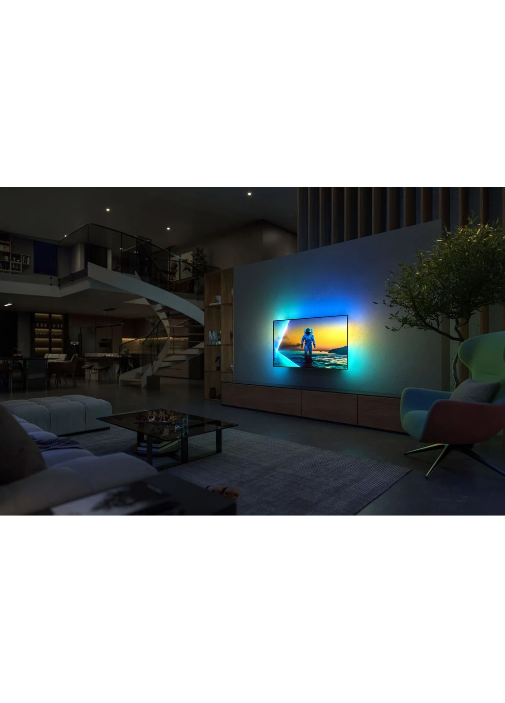 Телевізор OLED 65 дюймів 4K 144Hz Smart Black Ambilight Philips (389580801)