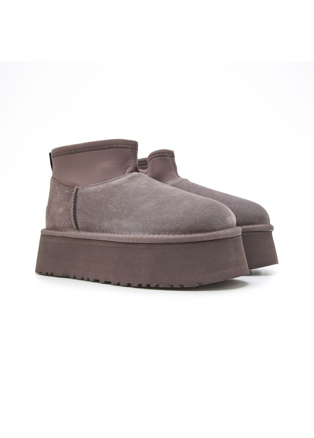 Ботинки зимние женские угги серые UGG Classic Mini Dipper Grey No Brand (367261484)