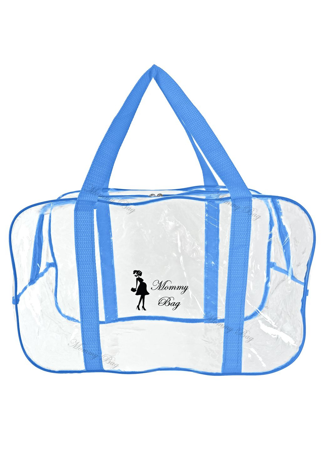 Сумка прозрачная в роддом M синяя (b002) Mommy Bag (277372143)
