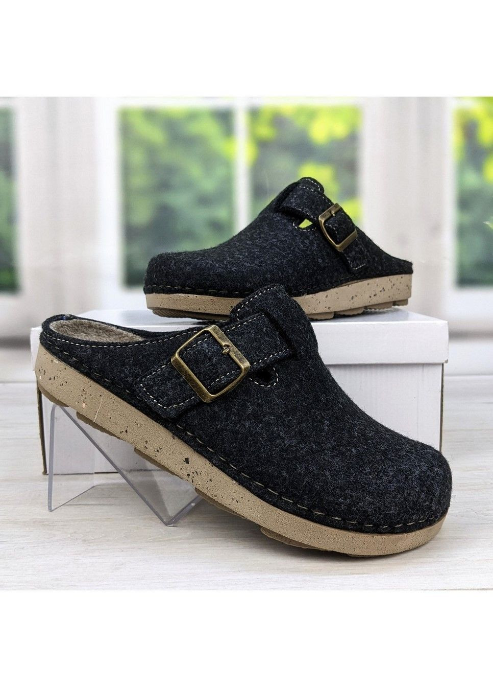 Тапочки чоловічі теплі фетрові на поліуретановій підошві Inblu (314996800)