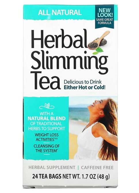 Herbal Slimming Tea Caffeine Free 24 Tea Bags All Natural 21st Century (321964479)