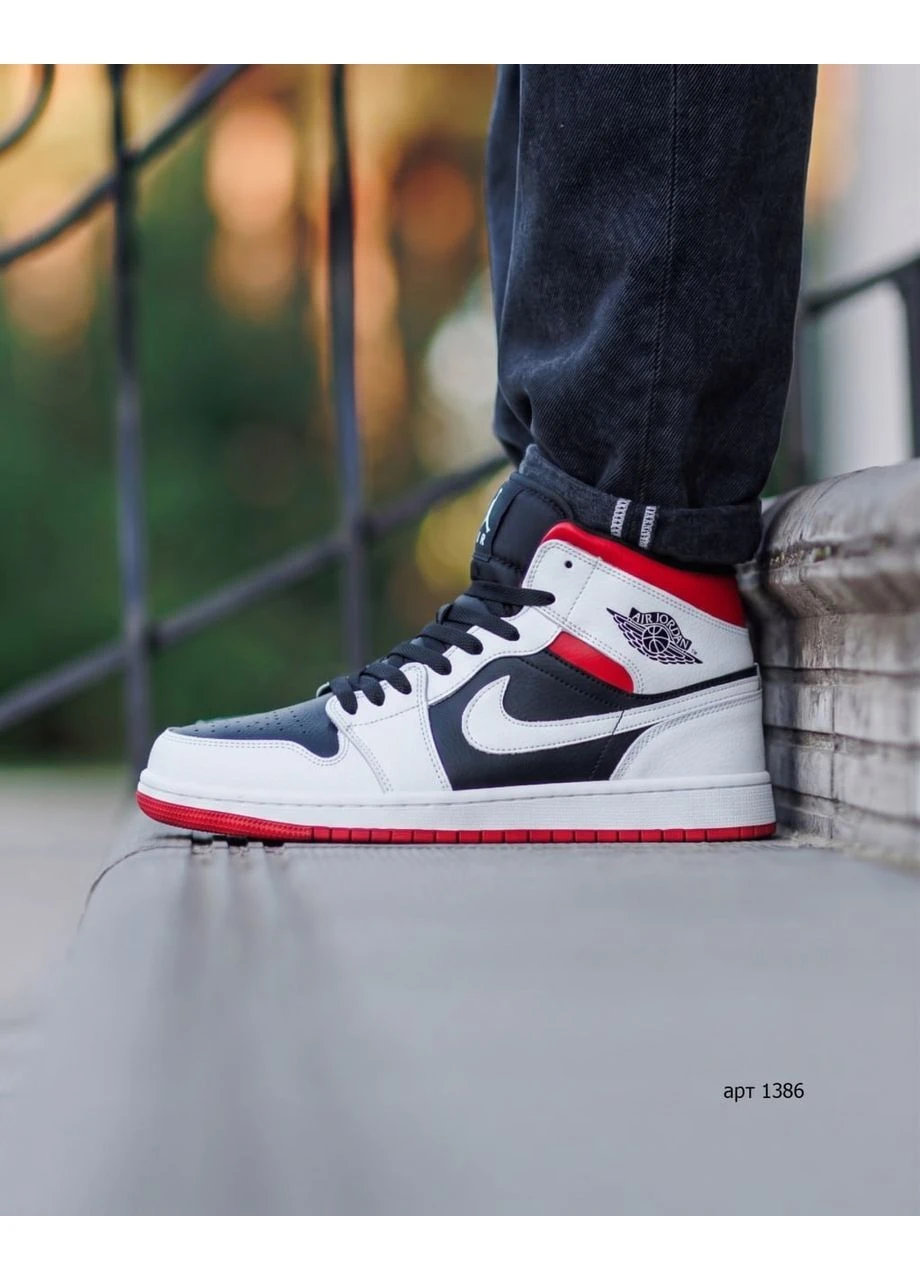 Комбіновані кросівки nike air jordan 1 retro high демісезон No Brand