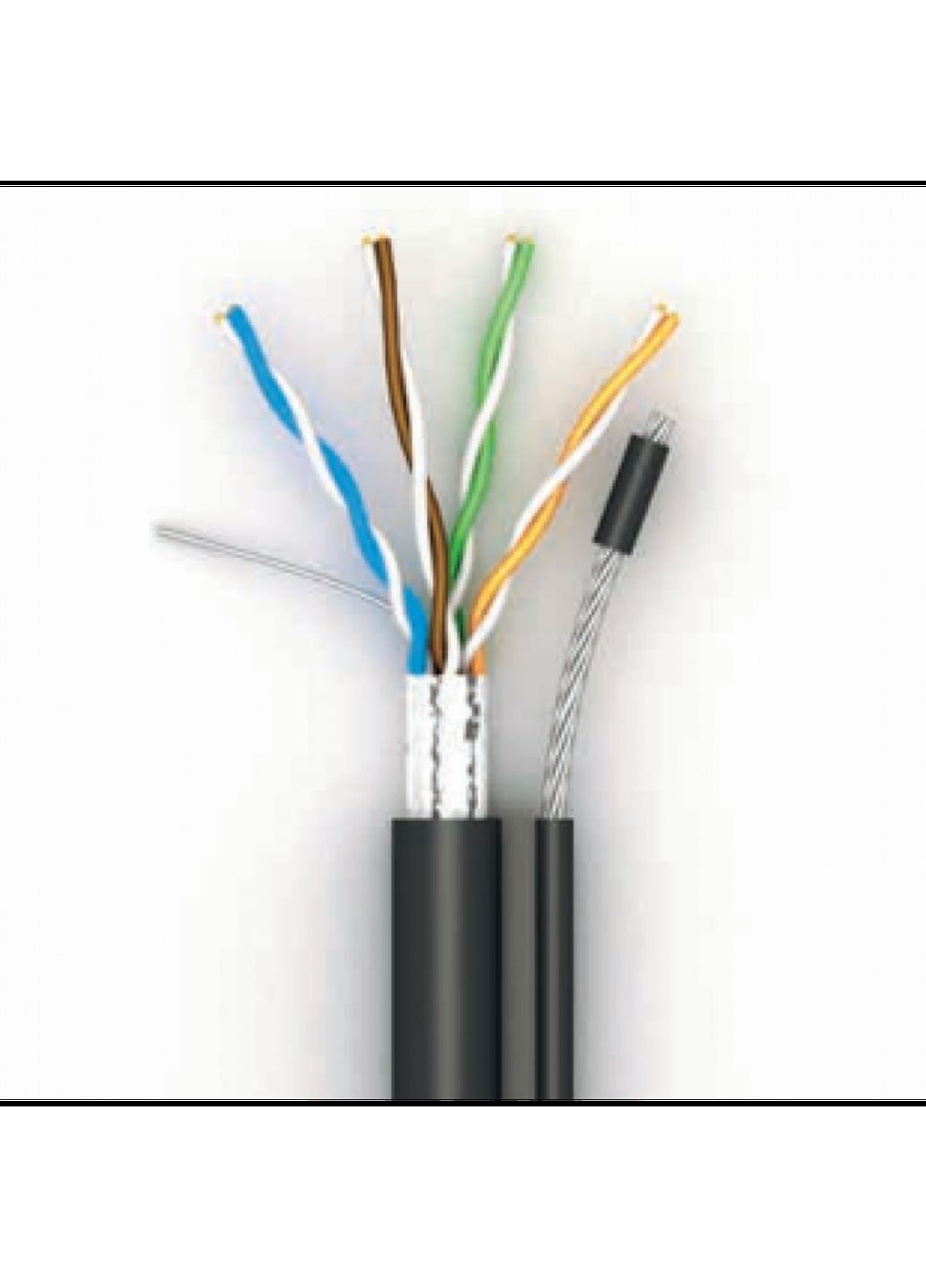 Кабель UTP Cat-5e Ok-NET (бухта 305м) для зовн.прокл., з тросом Baseus (314780743)