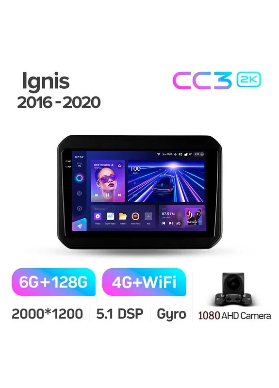 Штатна магнітола CC3 2K 6+128 Gb Suzuki Ignis 2016-2020 9" Teyes (378903586)