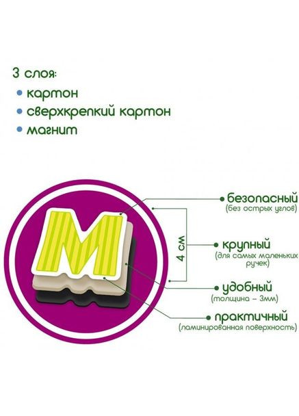 Набір магнітів "Літери і цифри" ML4031-09 EN MAGDUM (304405100)