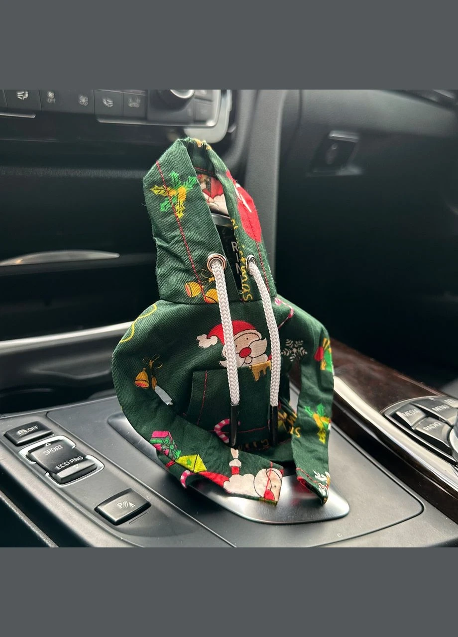 Чехол на ручку КПП, чехол Зеленый Новогодний No Brand (387428735)