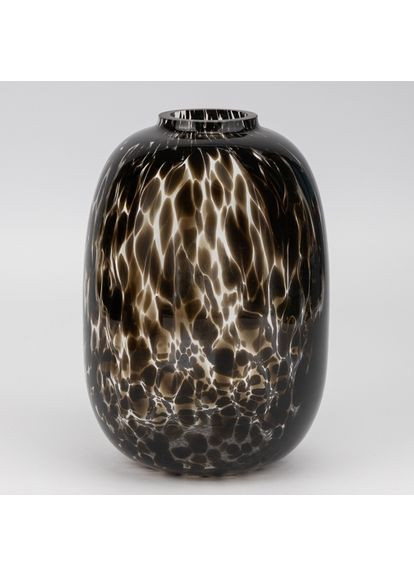 Ваза стеклянная Черная мозаика, 25 см Home Decor (362133875)