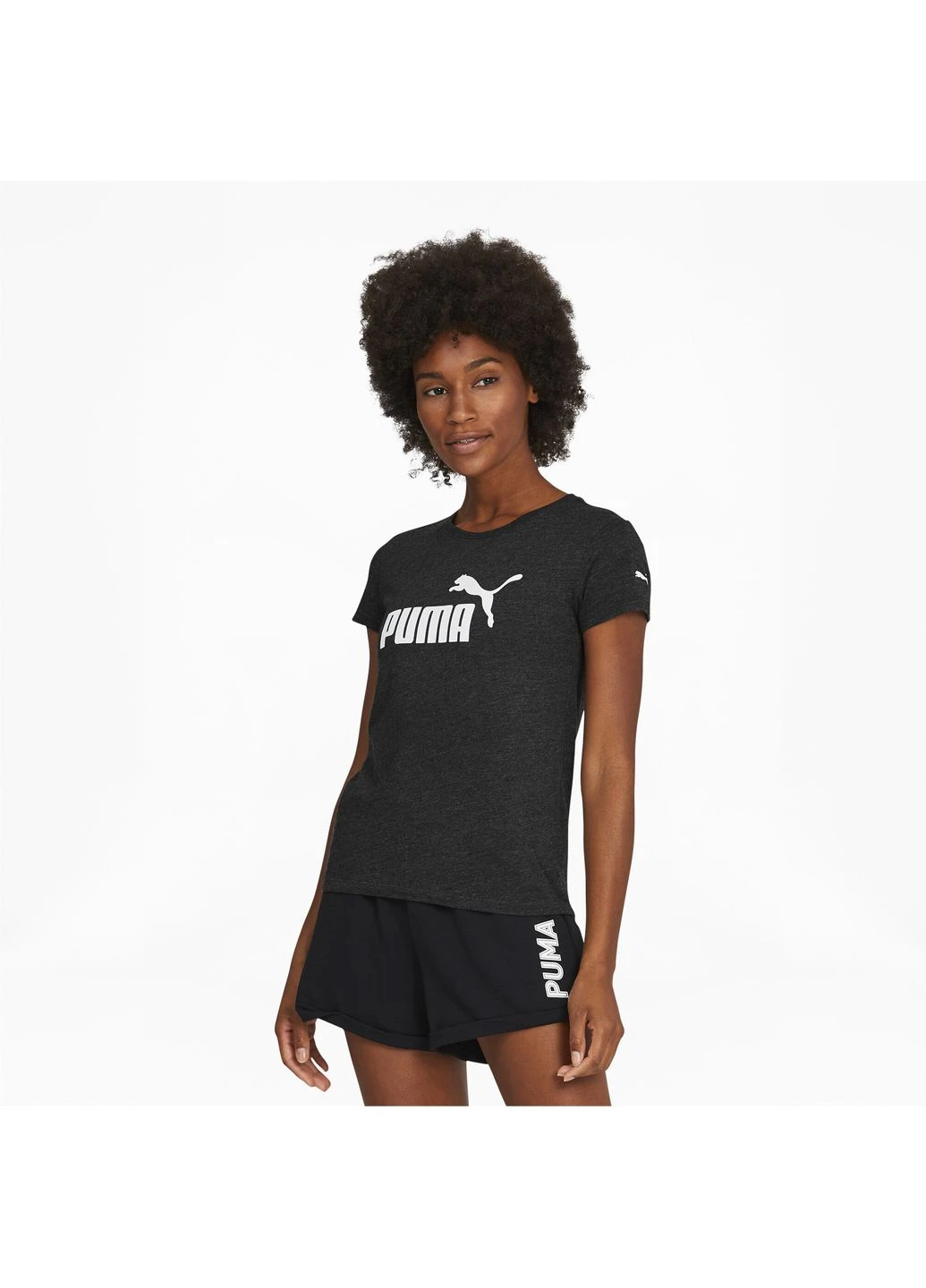 Футболка Essentials Logo Tee Black 586295-07 Puma - (398007649)