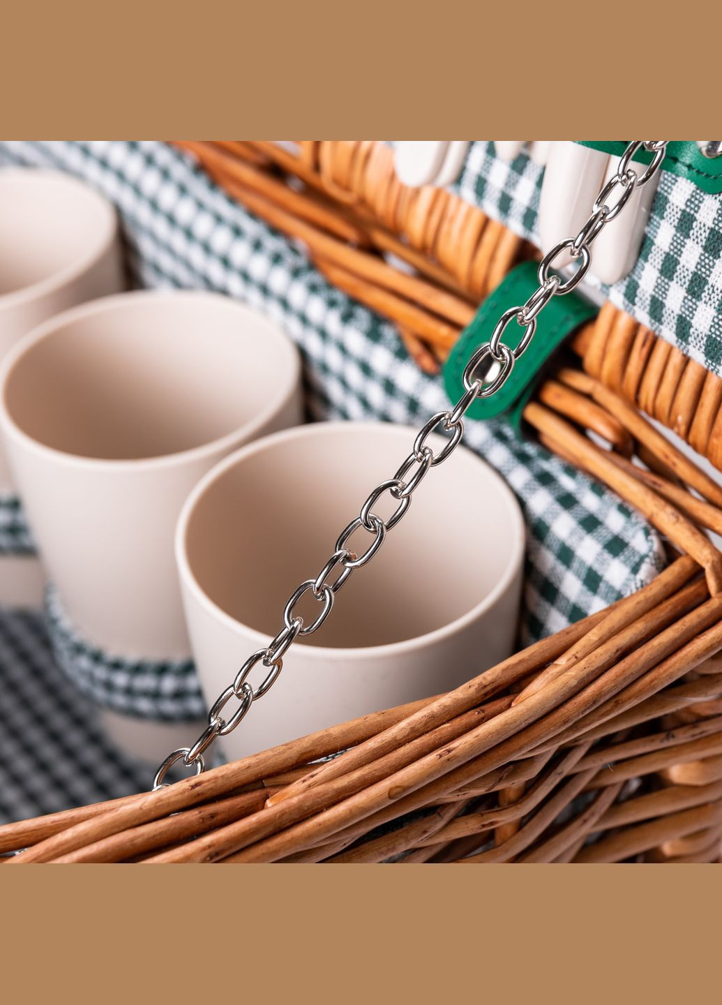 Корзина для пикника на 4 человека 41*31*22 см Yiwu (325428353)