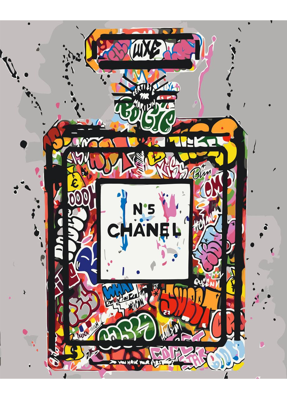 Картина за номерами chanel 5 (Шанель номер 5) арт 40*50 см Оригамі LW 3476 Origami (351587407)