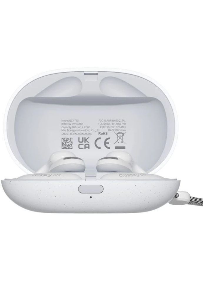 Беспроводная стерео-гарнитура - Bluetooth наушники в кейсе T15 белые QCY (364925194)