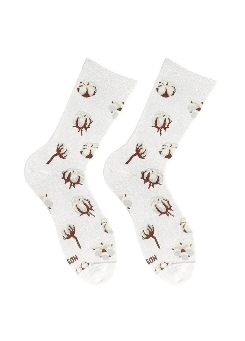 Белые носки р.41-46 длинные хлопок белый Noskar (369802108)