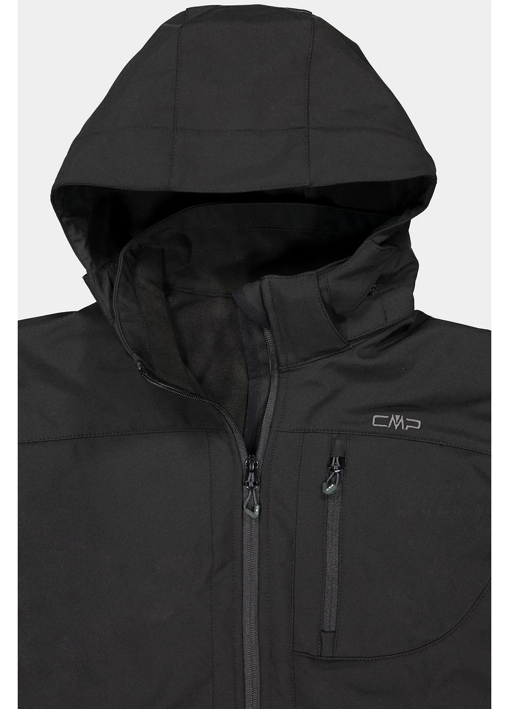 Чорна куртка jacket zip hood softshell black 3a01787n-u901 CMP