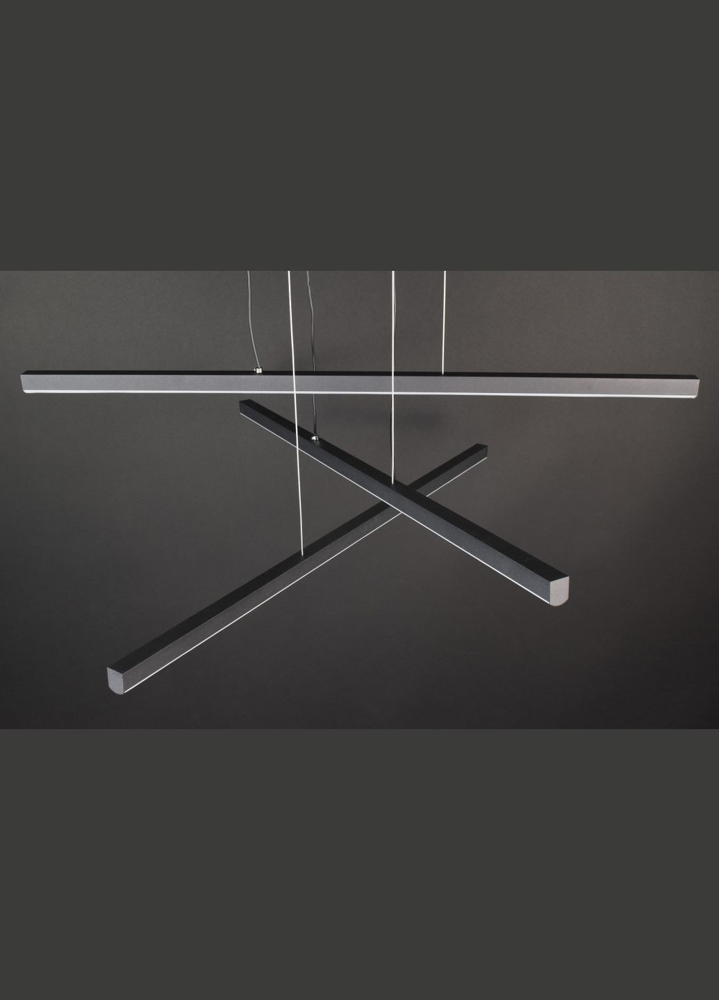 Люстра светодиодная подвесная LED светильник для квартиры на потолок лэд с пультом 27986 Черный 25-100х80х80 см. Sunnysky (364490804)