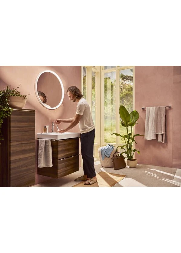 Зеркало для ванной XARITA с подсветкой, белый, настенное, Ø70 см Hansgrohe (400740609)