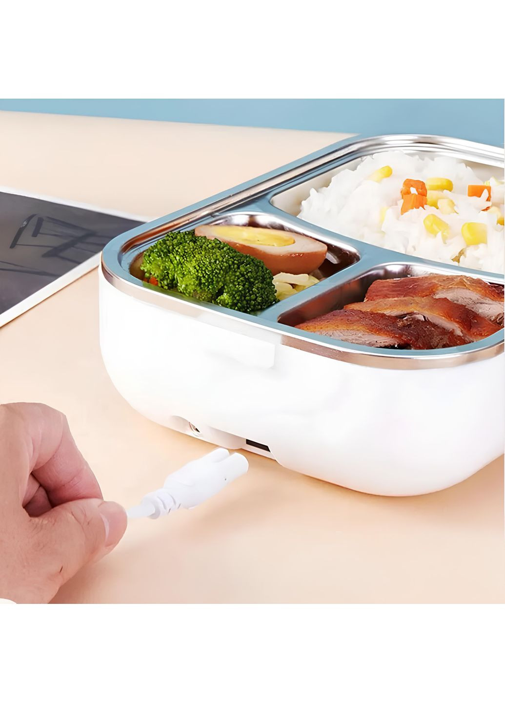 Ланчбокс с подогревом "HeatBox Rias", 1.5L, белый Jooki (360655243)