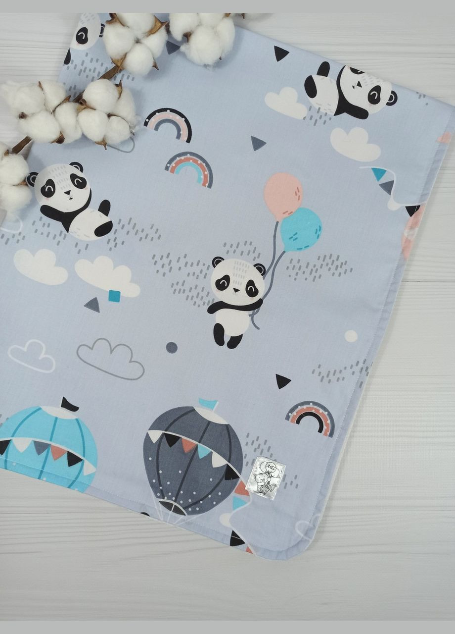 Набор пеленка, полотенце, плед 3 единицы a.l.babybox Панда на шариках No Brand (308752150)