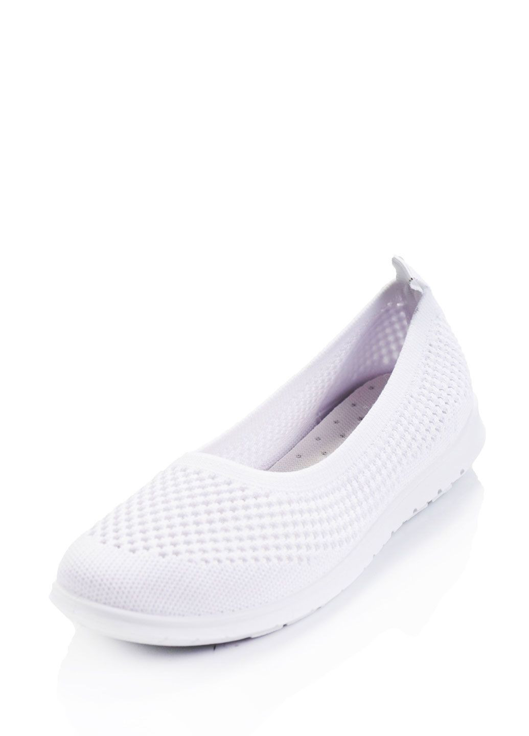 Жіночі балетки Navigator | білі однотонні текстиль (329688117)