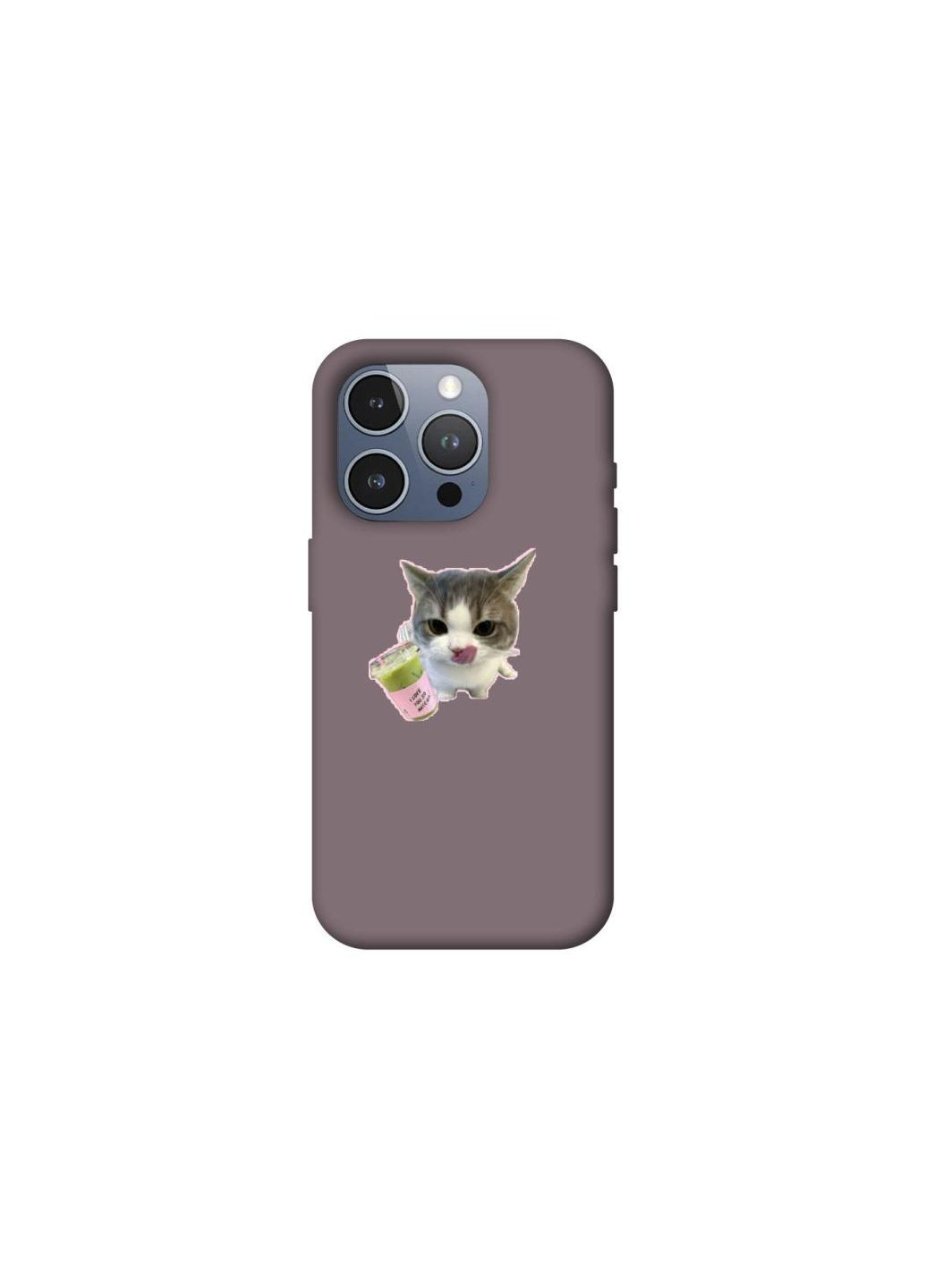 Чохол на Apple iPhone 16 Pro Max cat matcha Frontalka (356085332)