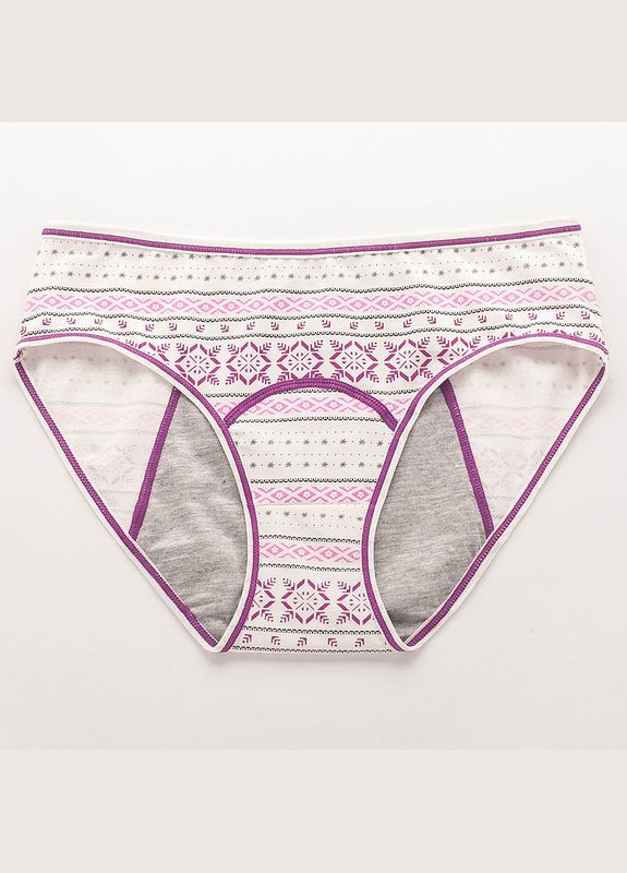 Набір трусиків (6шт.) для місячних сліпи з принтом бавовна No Brand Для критических дней (342119560)