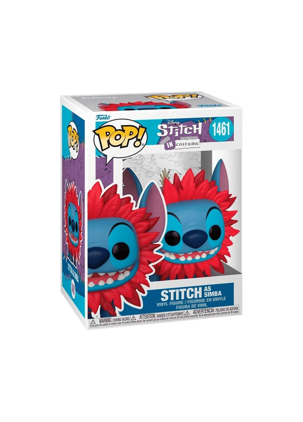 Ігрова фігурка Pop! серії Disney – Стіч у костюмі Сімби Funko (335054698)