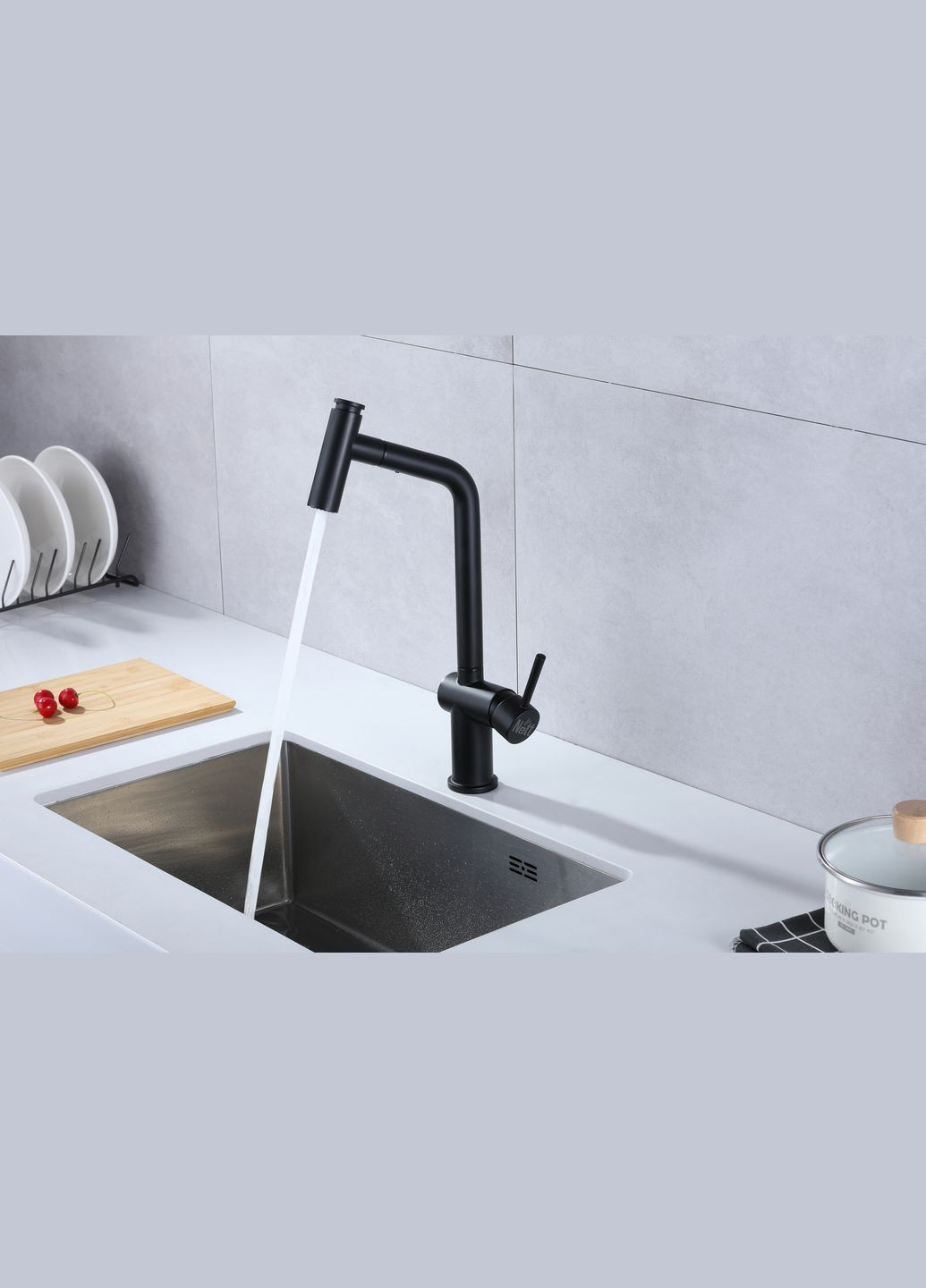 Змішувач для кухні з висувним виливом FBB-44 Nett (336938053)