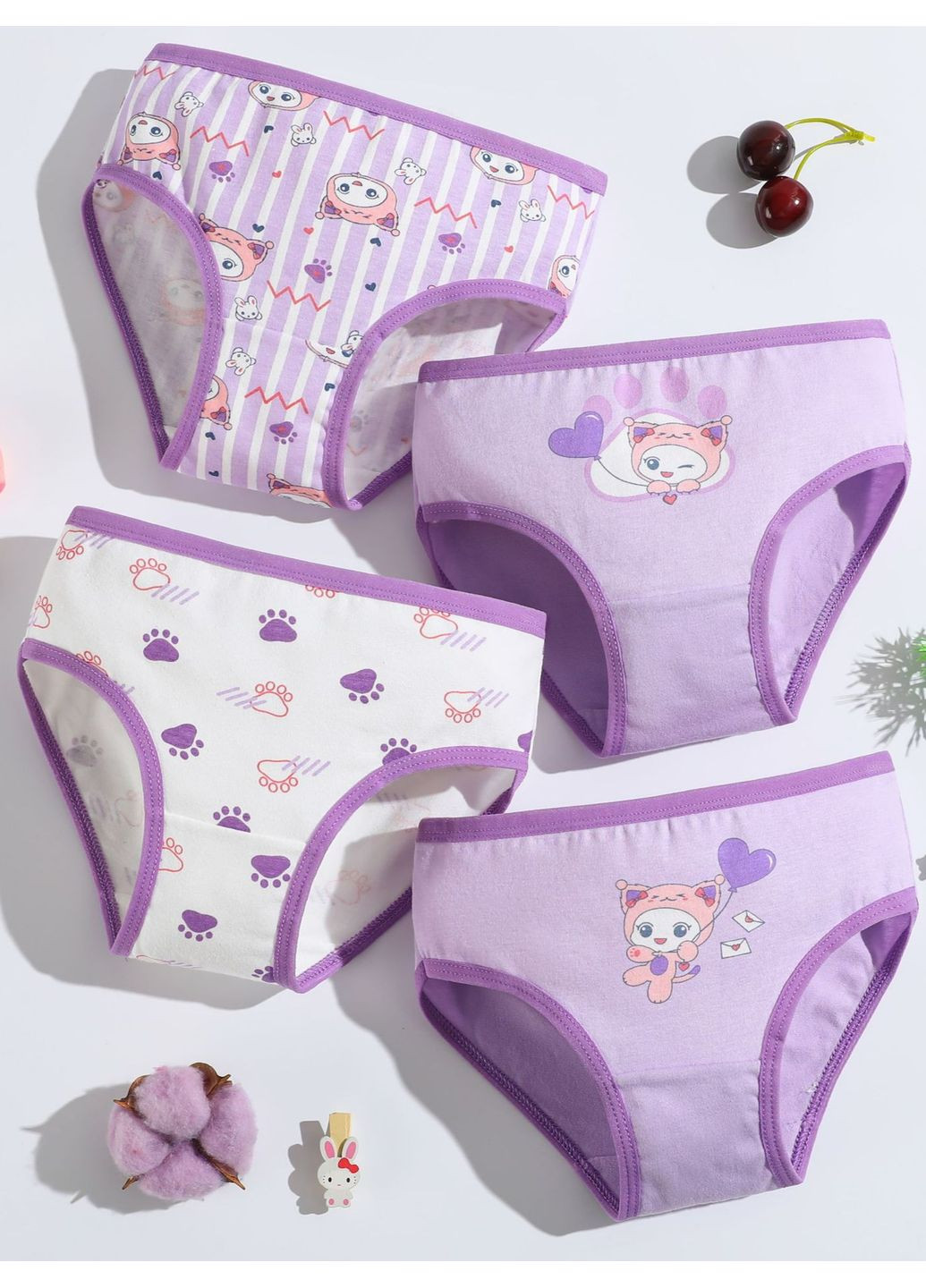 Трусики для девочки набор 4 шт. Sui Nian (370562986)
