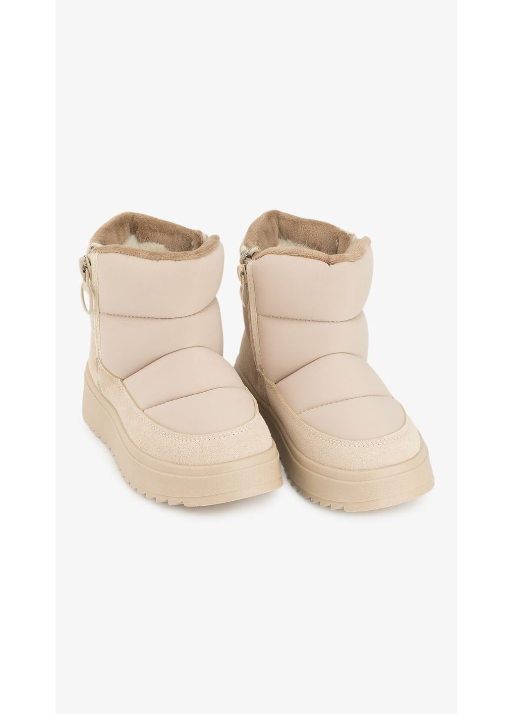 Бежевые дутики для девочки t5016-2t бежевый shop (2000999372407) Stepln