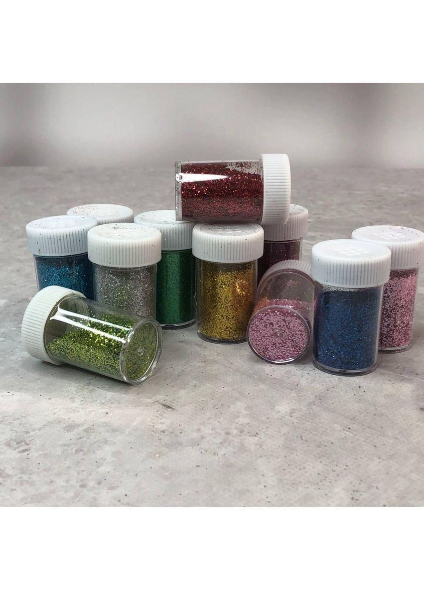 Набор блесток глиттера 12 шт. No Brand (356509751)