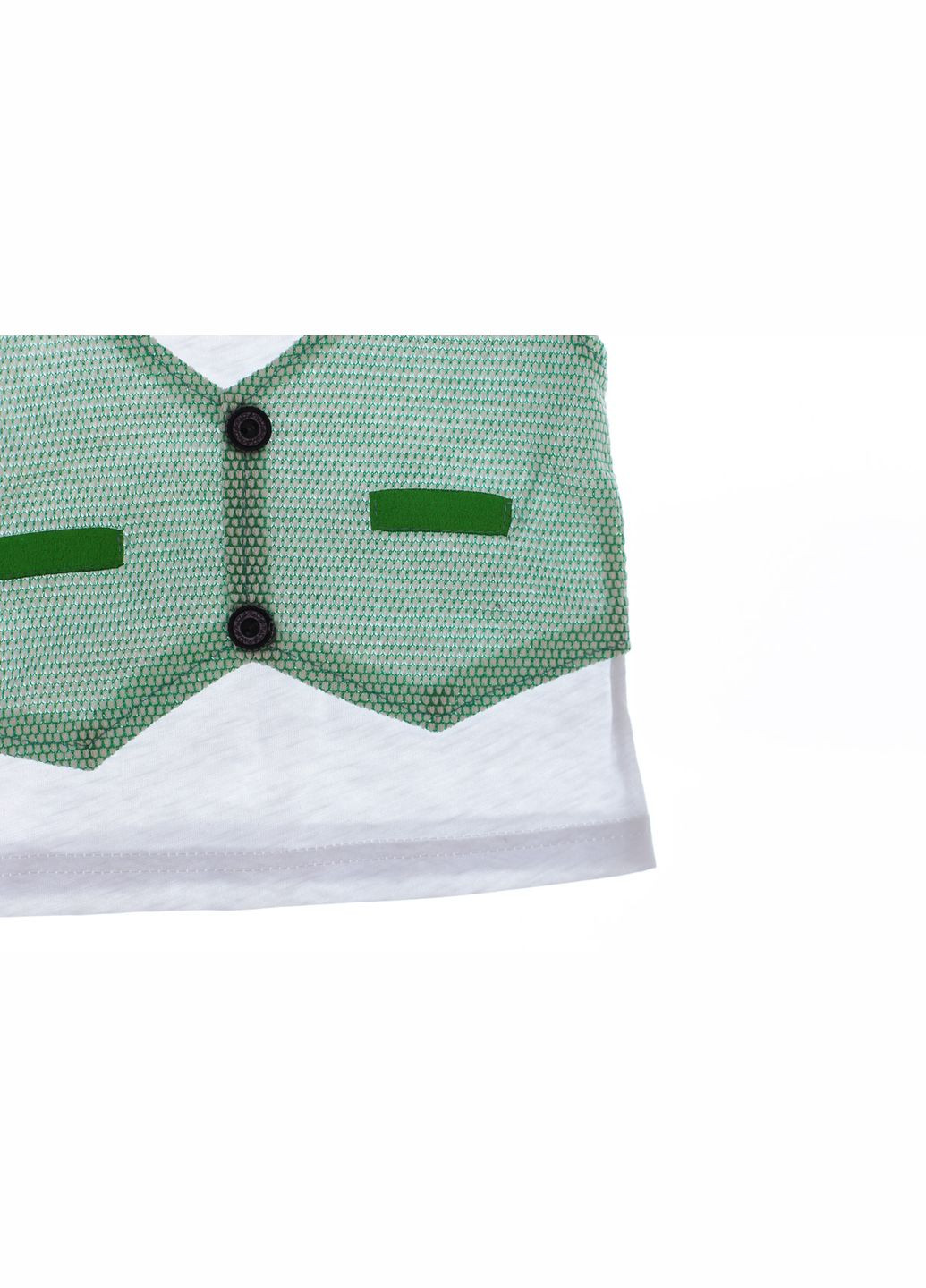 Зеленый летний костюм с коротким рукавом для мальчика трикотажный с бабочкой зеленый 92 см (31205) BABYKROHA