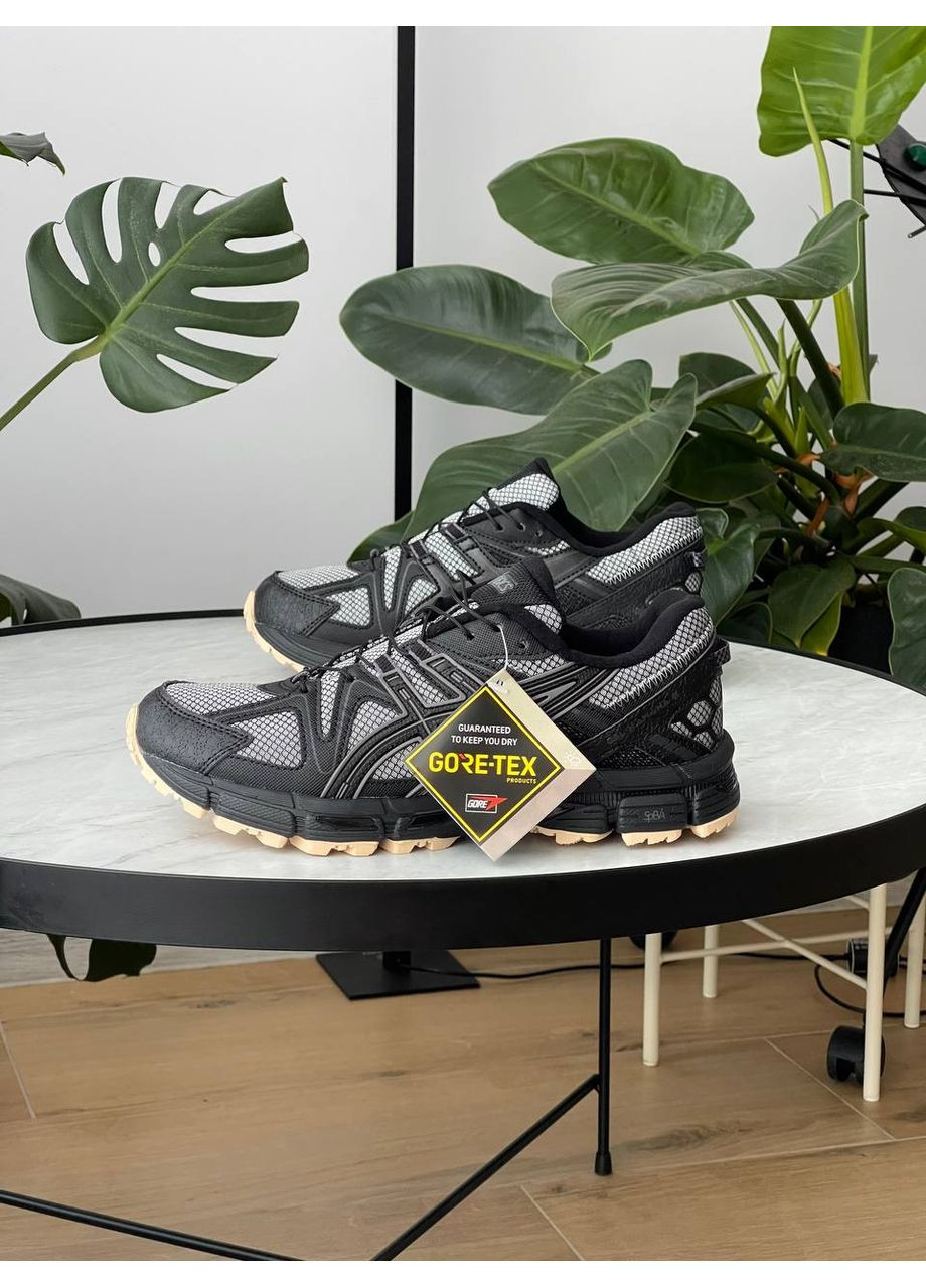 Черные зимние кроссовки мужские asics gel-kahana 8 winter termo black gray gore-tex | асикс гель-кахана 8 черные серые термо No Brand