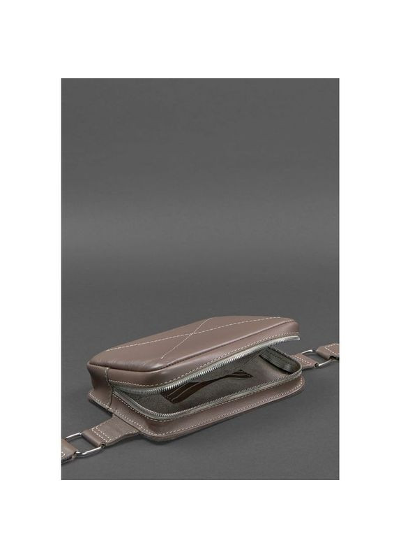 Сумка жіноча шкіряна через плече Dropbag Mini темно Бежева BlankNote (302008003)