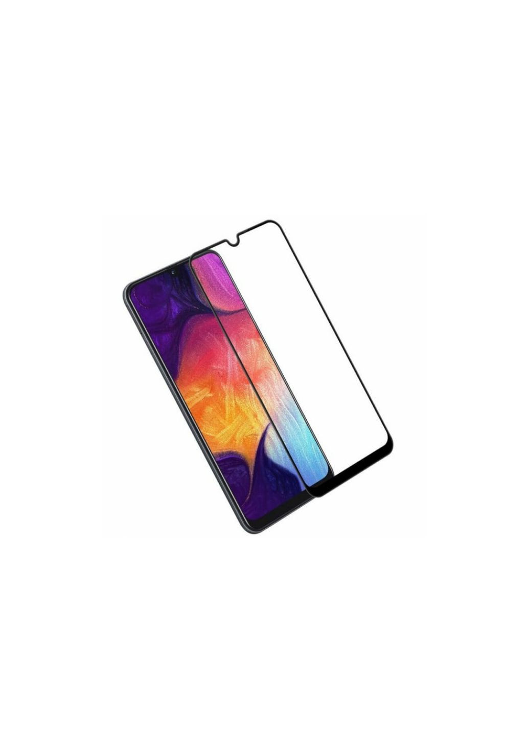 Закаленное защитное стекло на Samsung Galaxy A30 2019/A305 с черной рамкой X-level (329881255)