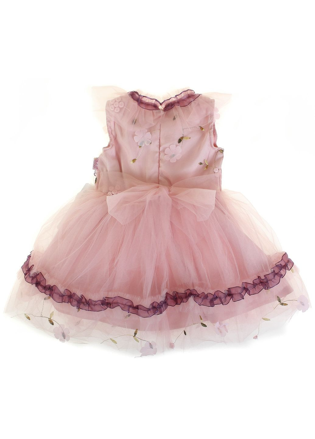 Рожева плаття святкове з прикрасами 2123 пудровий Tivido (306546140)