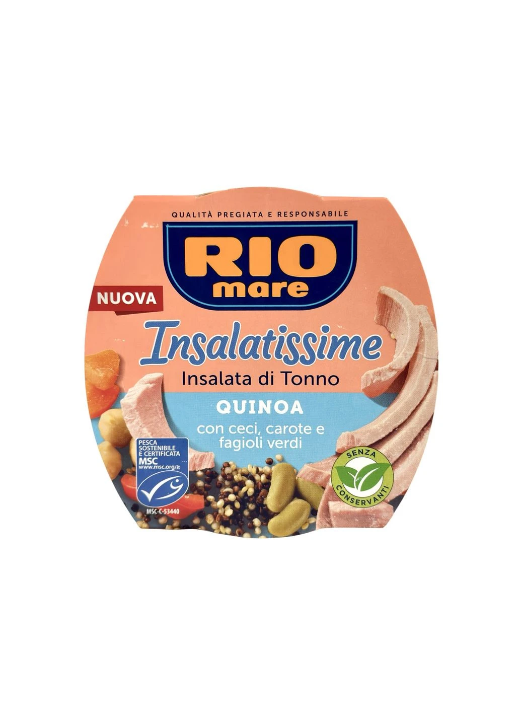 Салат з тунцем кіноа e Insalatissime Insalata di Tonno Quinoa, 160 г Rio Mare (369144753)