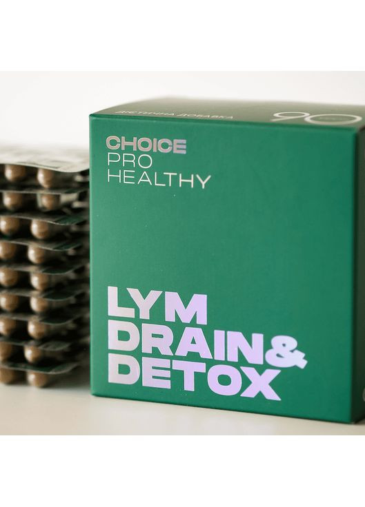 Pro Healthy Lym Drain & Detox — комплекс для лімфатичної системи, 90 капсул Чойс CHOICE (338793168)