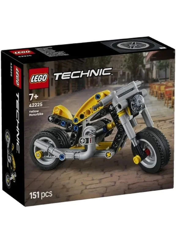 Конструктор Technic Жовтий мотоцикл (42225) Lego (398163570)