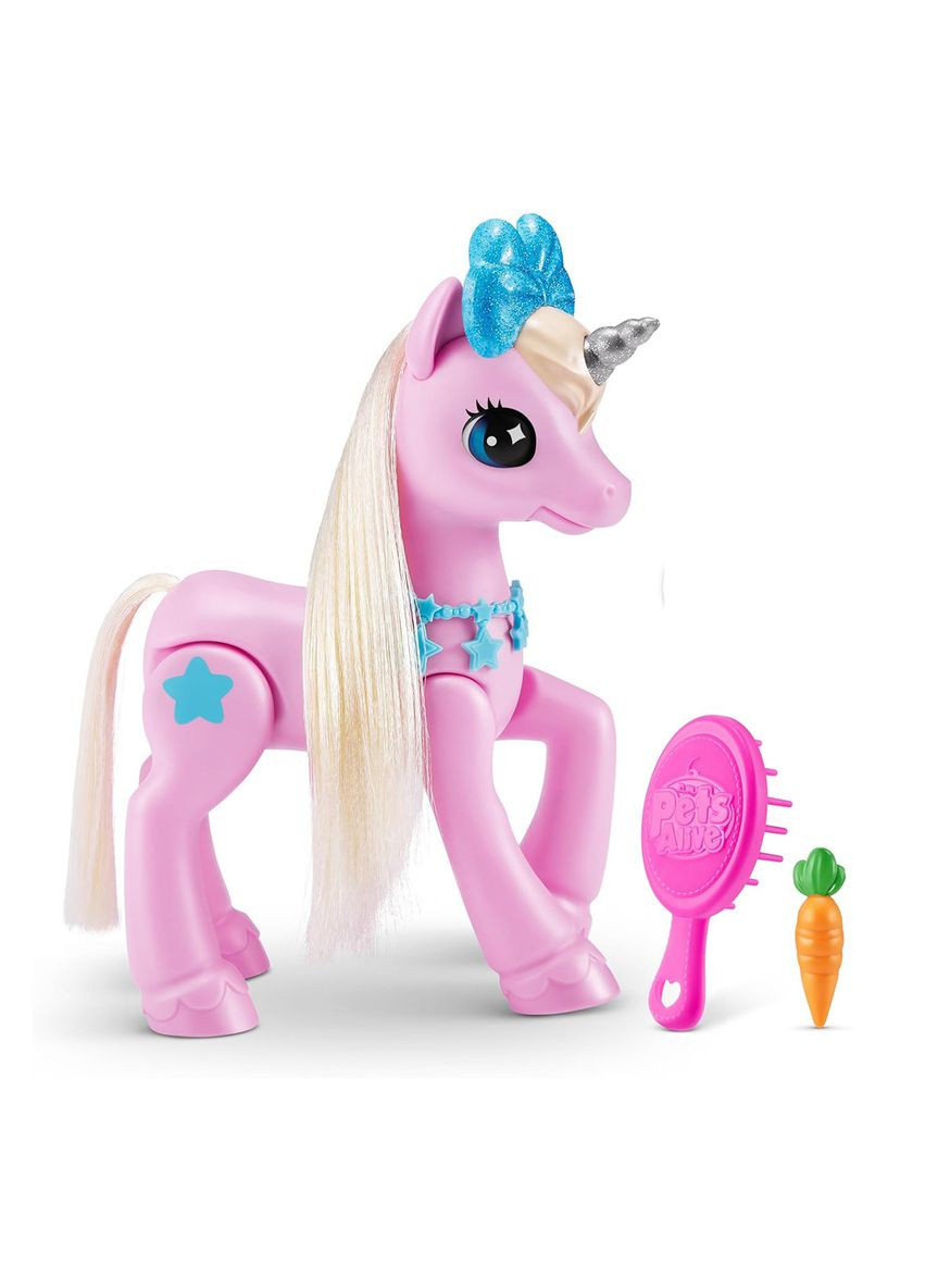Інтерактивний ігровий набір Pets Alive — Чарівний єдиноріг у будиночку Pets & Robo Alive (342123207)
