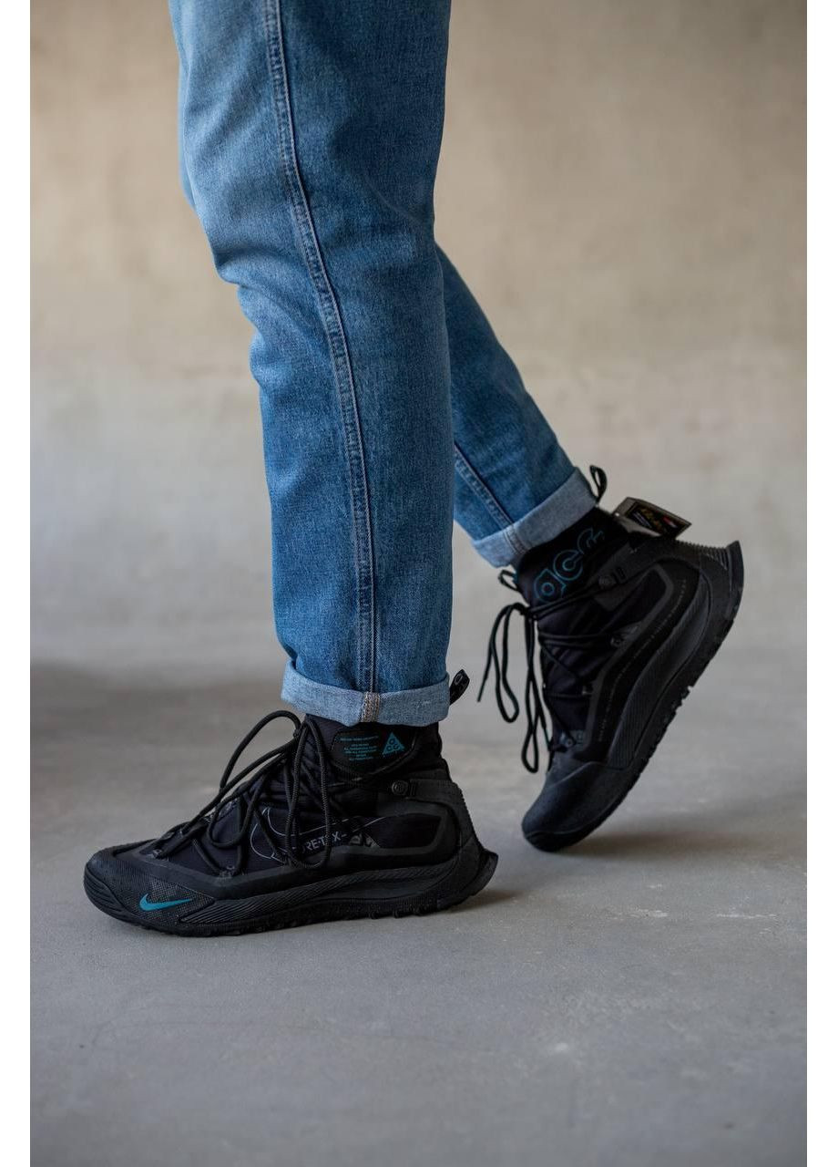 Чорні Осінні кросівки чоловічі nike acg air terra antarktik gore-tex black найк асж аір зум No Brand