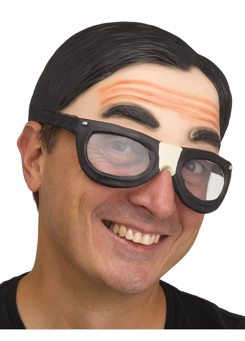 Карнавальная маска ботана Nerd Glasses & Skull Cap (шапка с бровями и очками) Fun World (292132749)